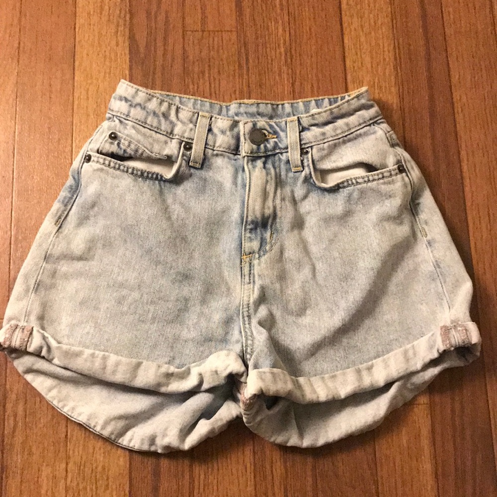 High-waisted shorts